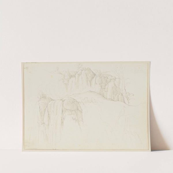 Aus dem Sabiner Gebirge, Wasserfälle bei Tivoli by Eduard von Steinle