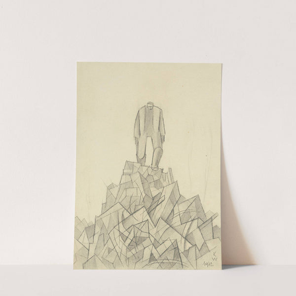 Aus Trümmern erhebt sich der Mensch by Karl Wiener