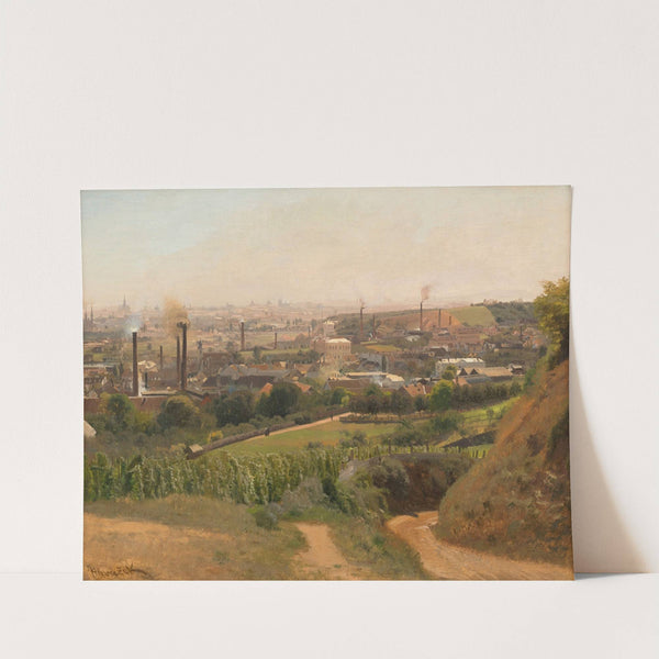 Ausblick vom Nussberg über Nussdorf und Wien (1881) by Anton Hlavacek