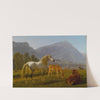 Alpine Landscape With Horses by Johann Jakob Biedermann