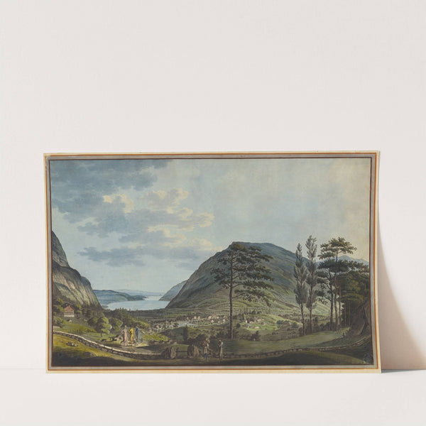 Aussicht auf das Ehemalige Goldau u. diese Gegenden im Canton Schweiz vor der Verschüttung by Johann Jakob Aschmann