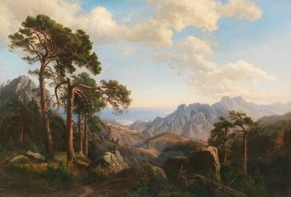 Aussicht vom Col de Sorba (1871)