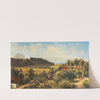 Aussicht von Schloß Wimsbach gegen das Höllengebirge und den Traunstein by Carl Franz Emanuel Haunold