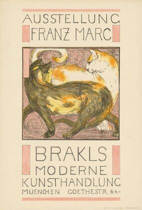 Ausstellung Franz Marc. Brakls Moderne Kunsthandlung München (ca. 1909 - 1910)