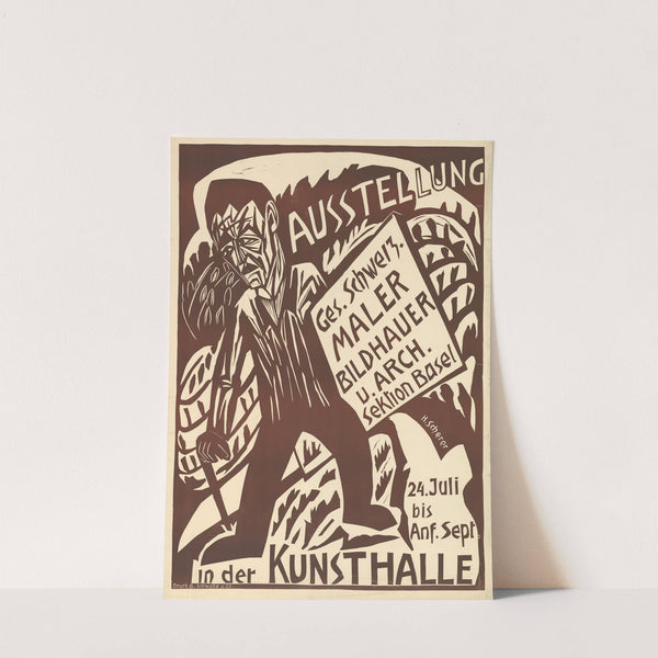 Ausstellung – Ges. Schweiz. Maler, Budhauer u. Arch., Sektion Basel – in der Kunsthalle (1926) by Hermann Scherer