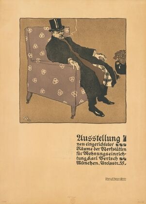 Ausstellung neu eingerichteter Räume der Werkstätten für Wohnungseinrichtung, Karl Bertsch, München (1904)