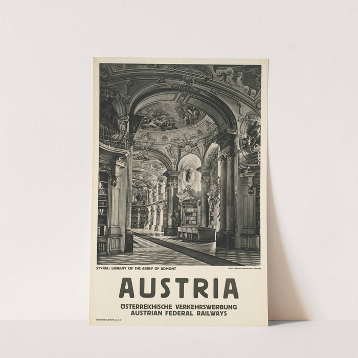 Austria. Styria; Library of the Abbey of Admont by Conrad Fankhauser