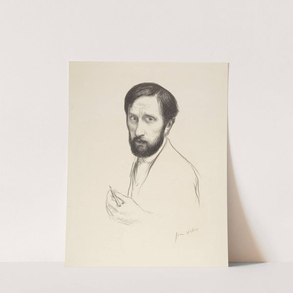 Autoportrait au crayon (1909) by Jean Veber