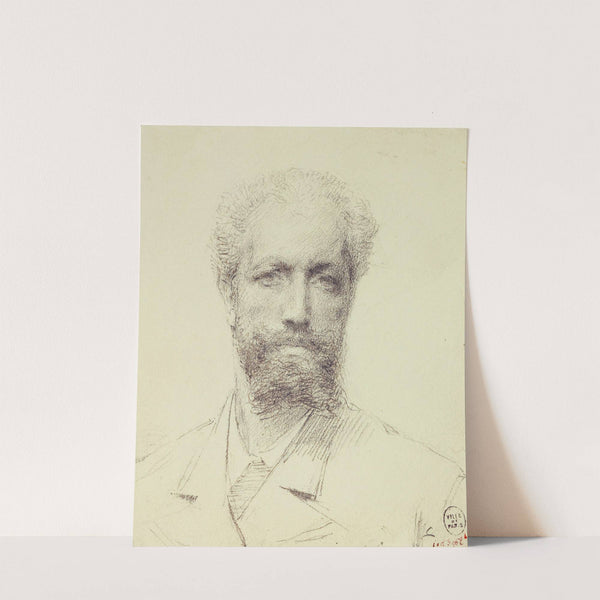 Autoportrait de Briguiboul, peintre, sculpteur et amateur d'escrime by Jean Pierre Marcel Numa Briguiboul