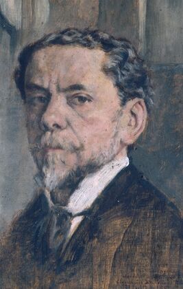 Autoportrait de Charles Courtry (1846-1897), graveur — size preview