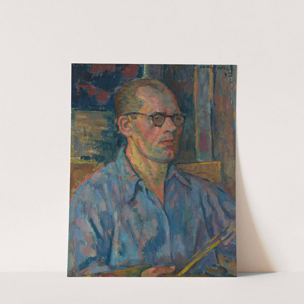 Autoportret niebieski by Wacław Wąsowicz