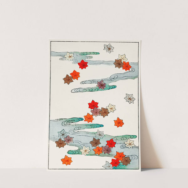 Autumn and water illustration by Watanabe Seitei