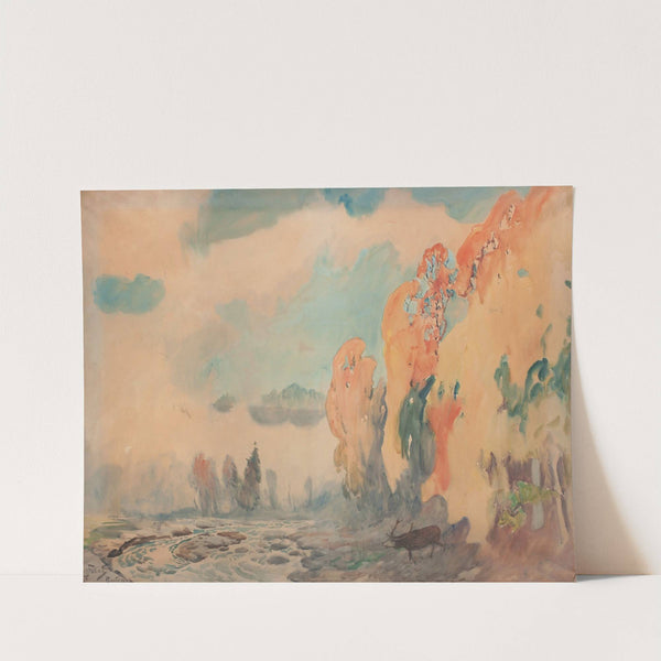 Autumn landscape from Bystra (after 1902) by Julian Falat