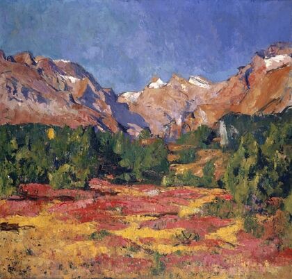 Autumn Landscape (Maroz Valley With Piz Duan And Gletscherhorn) (1927)
