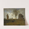 Autumn Landscape with a Flock of Turkeys by Jean-François Millet