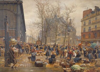 Autumn market at les Halles