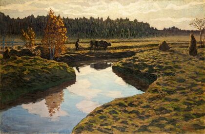 Autumn Ploughing in the Marshland