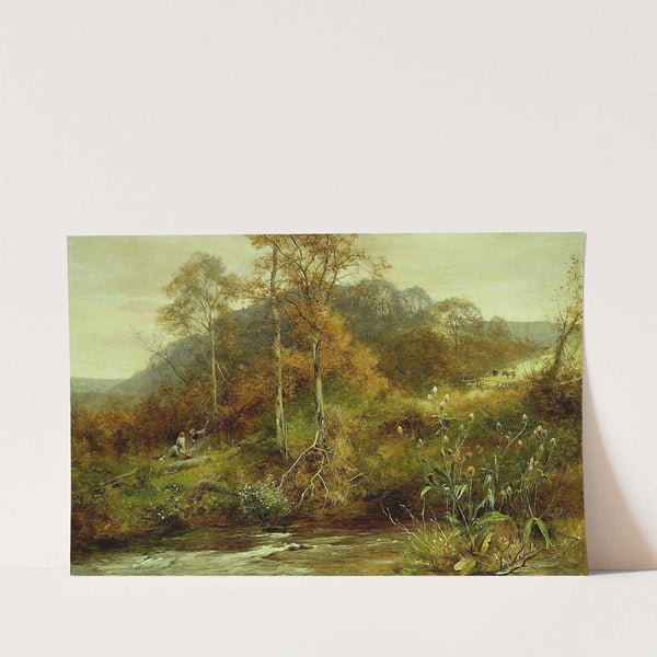 Autumn River Scene, The Brook by David Bates