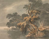 Autumn Trees by a Lake