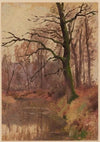Autumn Trees near a Pond (1892-1910)