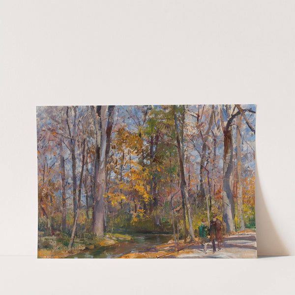 Autumn woodland by Rudolf Schramm-Zittau