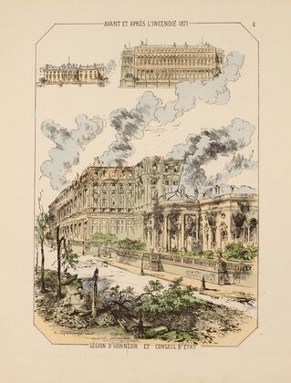 Avant et après l’incendie 1871 Légion d’honneur et Conseil d’état 6 (1871)