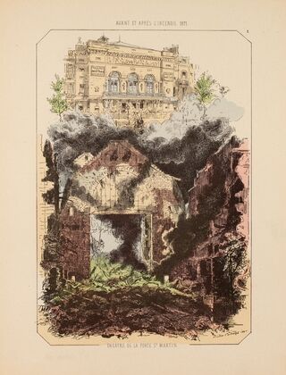 Avant et après l’incendie 1871 Théâtre de la Porte St Martin. 2 (1871)