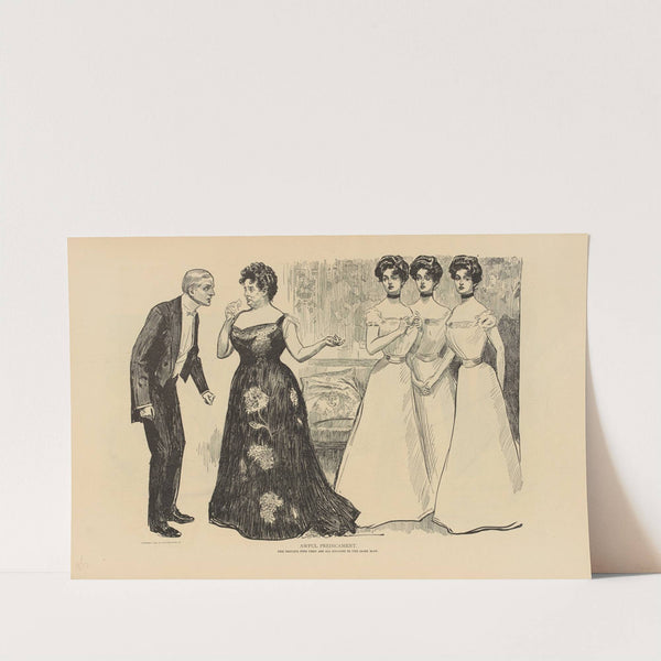 Awful predicament (1893-1900) by Charles Dana Gibson