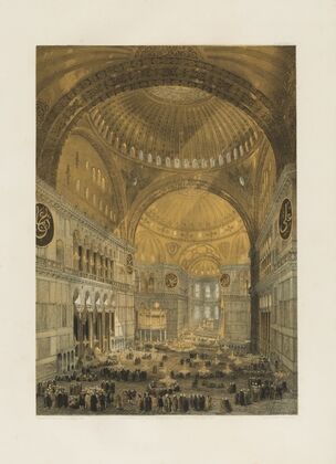 Aya Sofia, Constantinople; as recently restored by order of H. M. the sultan Abdul-Medjid Pl.03