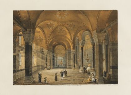 Aya Sofia, Constantinople; as recently restored by order of H. M. the sultan Abdul-Medjid Pl.05