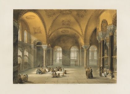 Aya Sofia, Constantinople; as recently restored by order of H. M. the sultan Abdul-Medjid Pl.12