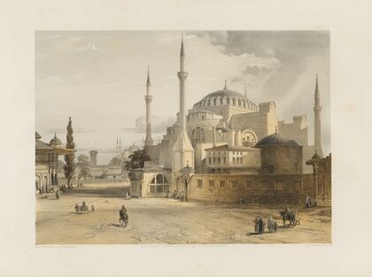 Aya Sofia, Constantinople; as recently restored by order of H. M. the sultan Abdul-Medjid Pl.17