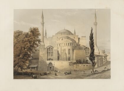 Aya Sofia, Constantinople; as recently restored by order of H. M. the sultan Abdul-Medjid Pl.18