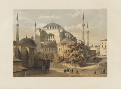 Aya Sofia, Constantinople; as recently restored by order of H. M. the sultan Abdul-Medjid Pl.19
