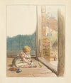 Baby Girl with Doll, Watching Chick