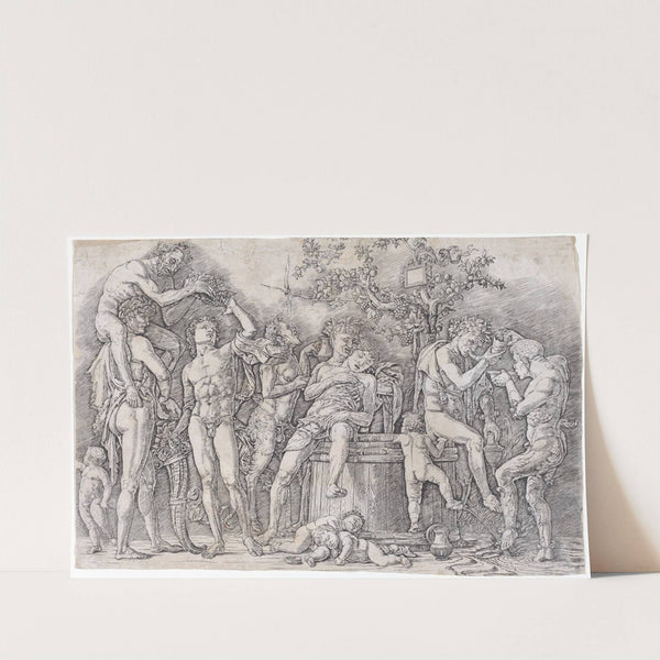 Bacchanal with a Wine Vat (c. 1475) by Andrea Mantegna