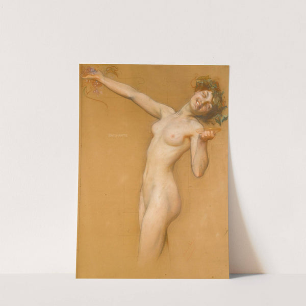 Bacchante, study for the vintage morn by Herbert James Draper