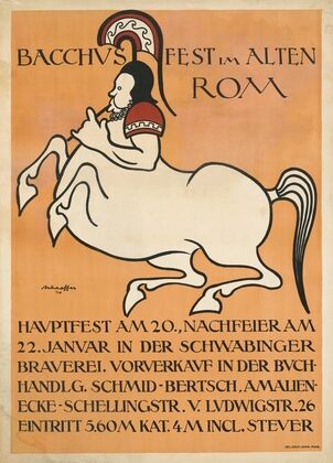 Bacchusfest im alten Rom, Fest Schwabinger Brauerei (1914)