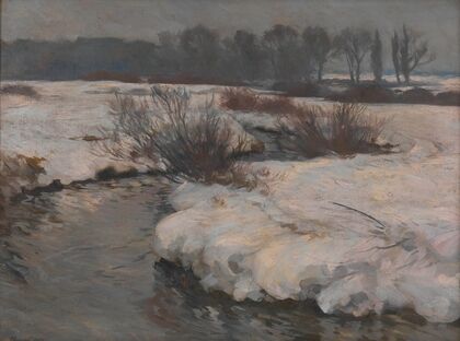 Bach im Winter (Landschaft)
