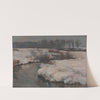 Bach im Winter (Landschaft) by Hans von Hayek
