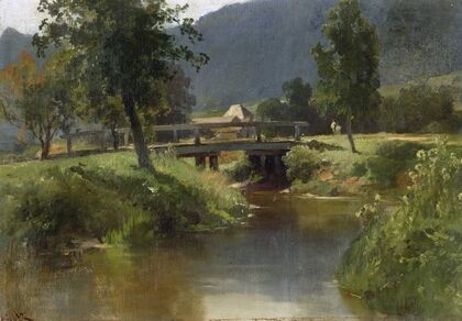 Bach mit Brücke