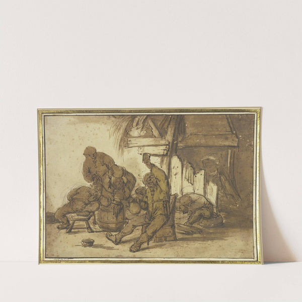 Bachanal in the inn by Adriaen van Ostade