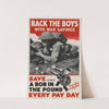 Back the Boys with War Savings by J. Howitt &amp; Son Ltd