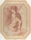 Back View of a Seated Nude Youth Facing Left