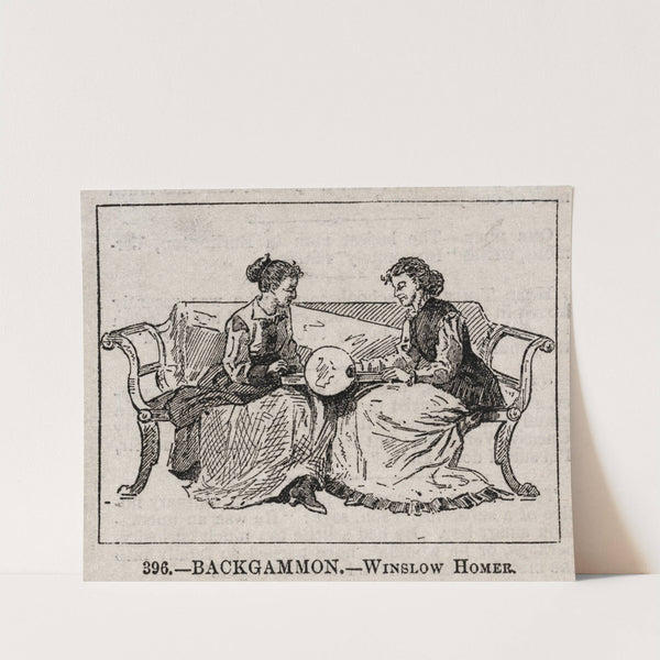 Backgammon (c. 1877) by Winslow Homer