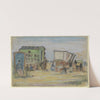 Badekarren in Katwijk by Wilhelm Gutmann