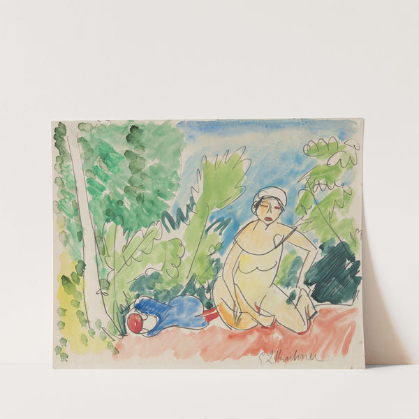 Badende am See (1907) by Ernst Ludwig Kirchner