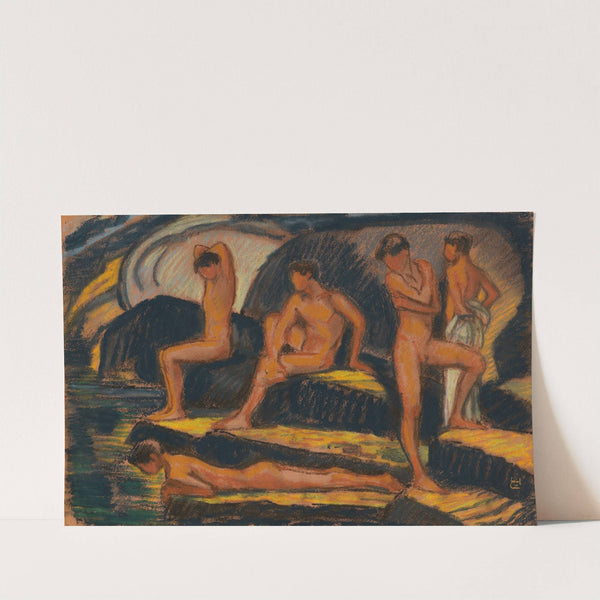 Badende Jungen by Ludwig von Hofmann