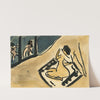 Badende, sich abtrocknend (1910) by Ernst Ludwig Kirchner