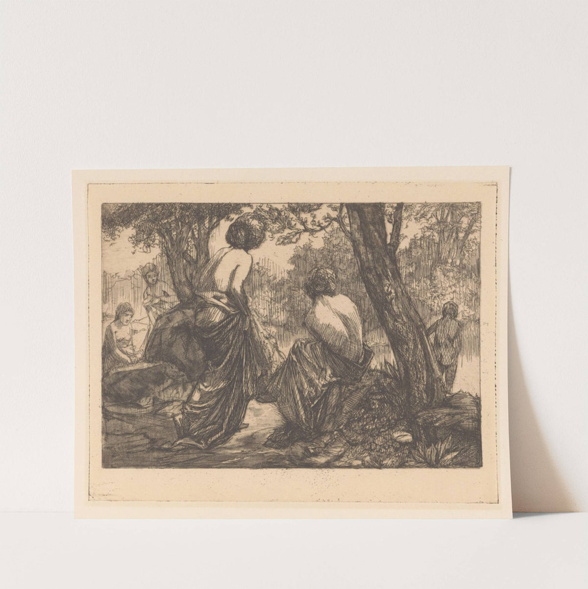 Badende vrouwen (1881-1934) by Johannes Josephus Aarts